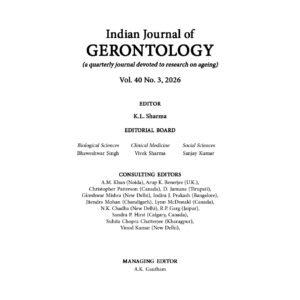 Indian Journal of Gerontology Vol. 40 No. 3