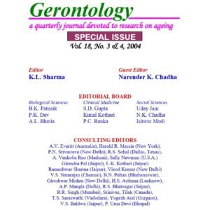 Gerontology Vol. 18 No. 3 & 4