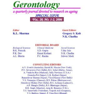 Gerontology Vol. 20 No. 1 & 2